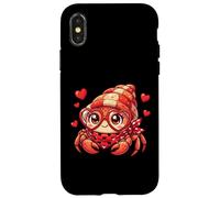 Bonitos Corazones de Cangrejo para Amantes de los cangrejos y Parejas Carcasa para iPhone X/XS