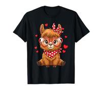 Bonitos Corazones de Llama para Amantes de Las Llamas y Parejas Camiseta