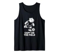 Bonitos diseños de fútbol Capy On The Field Camiseta sin Mangas