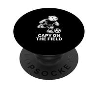 Bonitos diseños de fútbol Capy On The Field PopSockets PopGrip Adhesivo