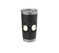 Bonitos lentes que buscan amantes de los disfraces divertidos Vaso térmico de acero inoxidable de doble pared