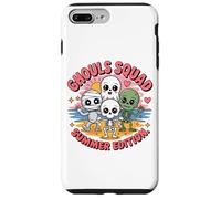 Bonitos monstruos de verano de Ghouls Squad Kawaii Halloween Beach Carcasa para iPhone 7 Plus/8 Plus