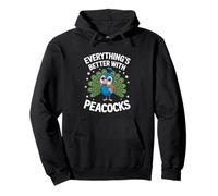 Bonitos pavos reales para amantes del pavo real, adultos o niños, niñas Sudadera con Capucha