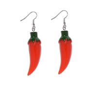 Bonitos pendientes de resina con forma de fruta, bonitos aretes colgantes de plátano, fresa, miel, melocotón, sandía, aguacate, imitación de alimentos, M, Zinc, Metal