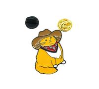 Bonitos pines de aleación esmaltada para mochila, broche de gato, divertido broche de gato, insignia de vaquero para bolsos, ropa, chaquetas y sombreros