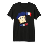 Bonjour Divertido Francés Foodie Humor Francia Niños Niños Camiseta Premium