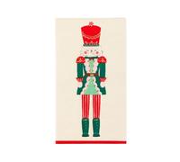 Bonjour Fête Whimsical - Toallas de invitados con cascanueces | Servilletas grandes de 3 capas para fiestas de Navidad, entretenimiento de vacaciones y temas de ballet | Decoración de mesa de fiesta |