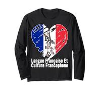 Bonjour Francia Lengua Francesa Día Internacional De La Francofonía Manga Larga