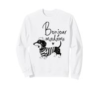 Bonjour Madame Dachshund Perro francés Wiener Doxie Lover Sudadera