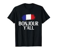 Bonjour Y'All - Francés Francia Amante Francófilo Camiseta