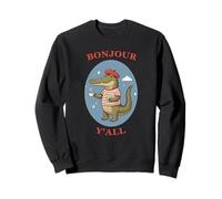 Bonjour Y'all Funny France Cocodrilo Sudadera