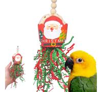 Bonka Bird Toys 2438 Santa Sola Copa de Navidad Pequeña Mediana Festive Holiday Chew Treat Cacatúas Periquitos Conures y Otras Aves Similares