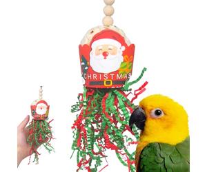 Bonka Bird Toys 2438 Santa Sola Copa de Navidad Pequeña Mediana Festive Holiday Chew Treat Cacatúas Periquitos Conures y Otras Aves Similares
