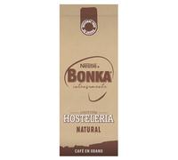 Bonka cafe en grano tostado natural para hostelería, 1 paquete de 1 kg