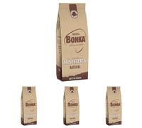 Bonka cafe en grano tostado natural para hostelería, Ideal para maquina de cafe Espresso - 1 paquete x 1 kg (Paquete de 4)