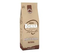Bonka cafe en grano tostado natural para hostelería, Ideal para maquina de cafe Espresso - 1 paquete x 1 kg