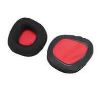 BONKZEBU 2 Almohadillas de Repuesto para los Oídos, Aislamiento de Ruido, Cuero Proteico, Almohadillas de Malla Transpirable para Void Wireless para Void USB para Void Pro USB, (Malla roja)