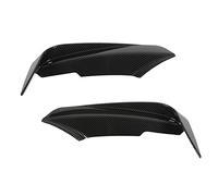 BONKZEBU 2 Piezas de Ventilación de Parachoques Delantero Canard Splitter Protección Aleta de Parachoques Delantero para Serie 3 F30 F31 F3 320i 328i, Solo M/Material ABS (Estilo de Fibra de Carbono)