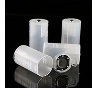 BONKZEBU 4 Uds. Cajas Convertidoras de Conmutador de Soporte de Adaptadores de Batería AA a D, Adaptador de Batería Portátil para Actividades Al Aire Libre, Hecho de Material Ambiental