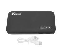 BONKZEBU 5 G de Punto de Acceso Móvil, Enrutador Portátil WiFi 6 con Ranura de Tarjeta SIM para Uso de Hogar y Viaje, Admite 16 Dispositivos Batería de 6100 MAh, Enrutador Portátil de
