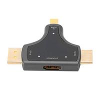 BONKZEBU Adaptador 4K HD D62A Adaptador Portátil Convertidor Multifunción 3 en 1 para una Calidad de Imagen Ultraclara para Entusiastas de la Edición de Vídeos y Fotografías