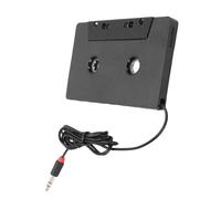 BONKZEBU Adaptador de Casete a Auxiliar para Automóvil Convertidor de Música Universal Premium para Automóviles y Dispositivos Portátiles Negro 1 M