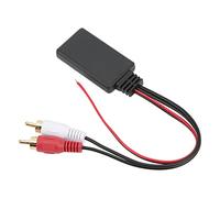 BONKZEBU Adaptador Inalámbrico de Audio Estéreo para Radio de Coche, Módulo 5.0, 2 Puertos Universales para, Cable de Entrada Auxiliar, Adaptador RCAPort