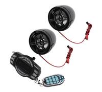 BONKZEBU Altavoces Bluetooth Impermeables para Motocicleta de 3 Pulgadas, Antirrobo, de Sonido para Montar en Negro