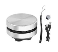 BONKZEBU Altavoz de Conducción de Huesos Inalámbrico, Altavoz Dual Estereo Conducción ósea Inalámbrica, Mini Portátil, para Baño Al Aire Libre (Plata)