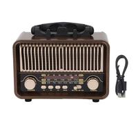 BONKZEBU Altavoz Portátil Am FM SW, Transistor Vintage de Radios Retro, Portátil Retro Vintage, Batería Am FM SW 5.4 1200 MAh para Viajes en Casa Al Aire Libre