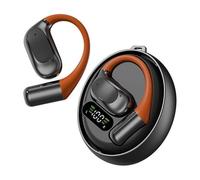 BONKZEBU Auriculares de Traducción del Idioma IA, 144 Auriculares de Traductor de Bluetooth de Idioma con Aplicación con Estuche de Carga para Viajes Comerciales de Oído (Negro)