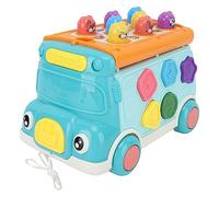 BONKZEBU Autobús Educativo Que Martilla el Juguete para Niños, Tamaño Material ABS Respetuoso con el Medio Ambiente, 230x170x150mm