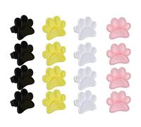 BONKZEBU Bandeja de Plástico para Anillos de Esmalte de Uñas, Juego de 40 Piezas, Soporte para Paleta de Esmalte de Uñas de Gel de Salón, Herramienta de Arte de, Paleta Portátil con Forma de Huella