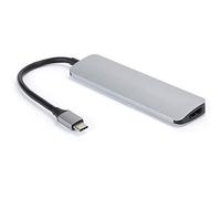 BONKZEBU Base Multifuncional de Aleación de Aluminio Tipo C 6 en 1 con Carga /USB3.0/PD3.0, Ideal para Conectar Disco U, Mouse, Disco Duro Móvil, Teclado, Compacto y Conveniente