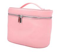 BONKZEBU Bolsa de Maquillaje Portátil para Viajes con Divisor Extraíble para una Organización Eficiente, Ideal para Uso Doméstico y de Viaje, Material de PU Duradero