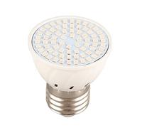 BONKZEBU Bombilla de Crecimiento LED de Espectro Completo E27 5W, 72 LED | Lámpara de Cultivo de 5W con Ángulo de Haz de 120° para Hidroponía, Plantas de Interior, Floración;