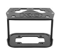 BONKZEBU BONKZEBU Bandeja de Batería de Acero Inoxidable con Sujeción hacia Abajo para Batería Optima 34/78, Parte Roja y Amarilla, Kit de Reemplazo Duradero para Baterías del Grupo 34 y 78, (Negro)