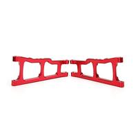 BONKZEBU Brazo Oscilante Trasero Mecanizado CNC de Apto para Camión Slash 4X4 1/10 RC, Accesorio RC Resistente Al Desgaste y a la Corrosión (Rojo)