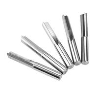 BONKZEBU Broca de Corte para Enrutador CNC para Carpintería, Duradera, de Alta Precisión, para Madera Contrachapada, Madera Dura, Manualidades, 5 uds., 6x22mm, Plata