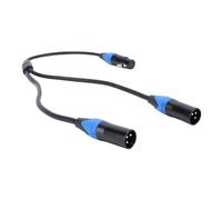 BONKZEBU Cable Divisor XLR Y Profesional Cable de Micrófono Equilibrado para un Rendimiento de Sonido de Alta Fidelidad, Ideal para Iluminación de Escenarios Y Conciertos de 23,6 Pulgadas