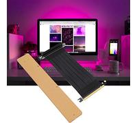 BONKZEBU Cable Plano Flexible de Extensión de Tarjeta Gráfica PCI-E para Tarjetas Gráficas de Alto Rendimiento, para Montaje en Plataforma de Prueba, 23 Cm, 1 Juego