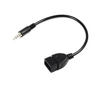 BONKZEBU Cables convertidor de auxiliar a usb Divisor de Transmisión Estable y No Destructiva ,Cable Av de Apariencia Moderna de Alta Gama ,con Diseño de Alta Câbles stéréo jack