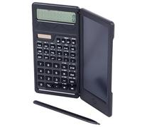 BONKZEBU Calculadora de Tablero de Escritura LCD, Diseño Plegable Portátil para Exámenes Escolares, Calculadora de Tableta de Escritura a Mano Multifunción con Cálculos Estadísticos (Funciona con