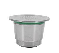 BONKZEBU Cápsula de café Reutilizable Recargable de Acero Inoxidable para Amantes del café DIY con Cuchara, Cápsula de Lavable Ecológica para el Hogar, Material de Calidad Alimentaria