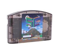 BONKZEBU Cartucho de Juego, Cartucho N64 de Código Abierto de Lectura Rápida Compatible con Juegos Retro 64DD con Guardado Automático, para Consola N64 (Negro Transparente)