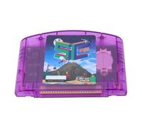 BONKZEBU Cartucho de Juego, Cartucho N64 de Código Abierto de Lectura Rápida Compatible con Juegos Retro 64DD con Guardado Automático, para Consola N64 (Púrpura Transparente)