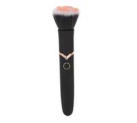 BONKZEBU Cepillo de Maquillaje de Masaje Eléctrico Soft 10 Modos de Vibración La Base Recargable de La Base de Polvo Suelto Aplicador para Mujeres Viajando a Casa Use Negro