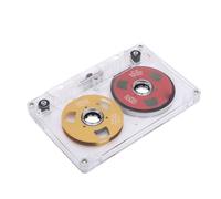 BONKZEBU Cinta de Casete de Grabación de Sonido de Metal de 50 Minutos de Doble Cara para Música, Habla, ABS y Material de Aleación de Aluminio