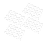 BONKZEBU Clips Seguros para Hilo de Bobina de Coser de Plástico, 80 Uds., para Organizar Hilos, Ideal para Bordado Doméstico, Abrazadera de Bobina Blanca