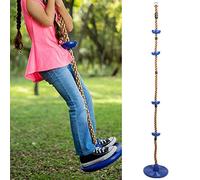 BONKZEBU Columpio de Disco de Plástico para Niños, Asiento Seguro para Colgar, Juguete para Niños, Mejora la Coordinación Física para el Patio Trasero, 1 Columpio para